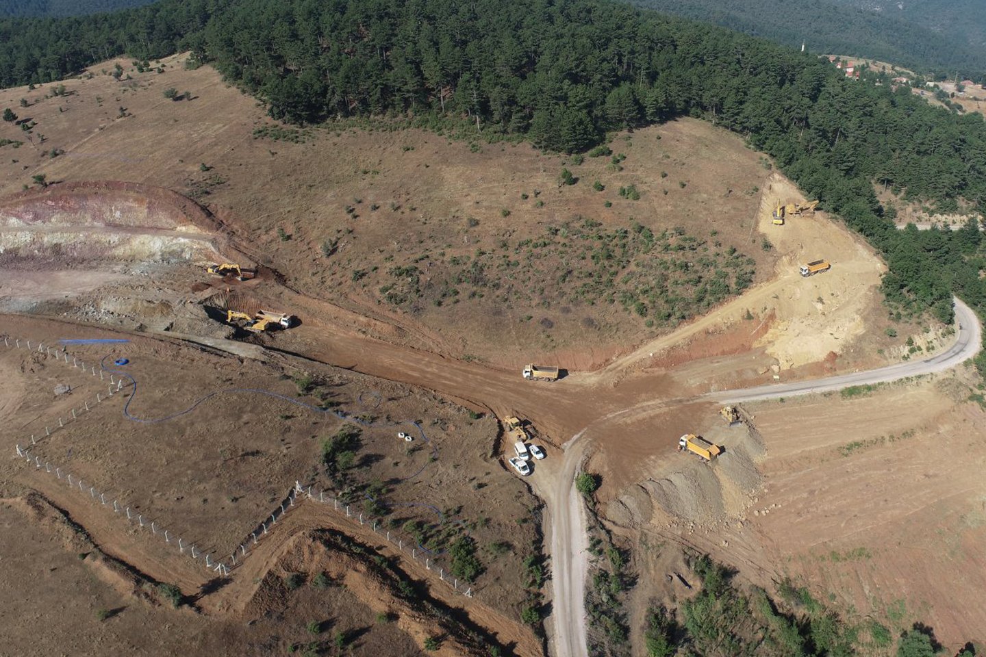Kütahya Tavşanlı Altın Madeni Dekapaj İşleri ve Ulaşım Yolu Deplasesi